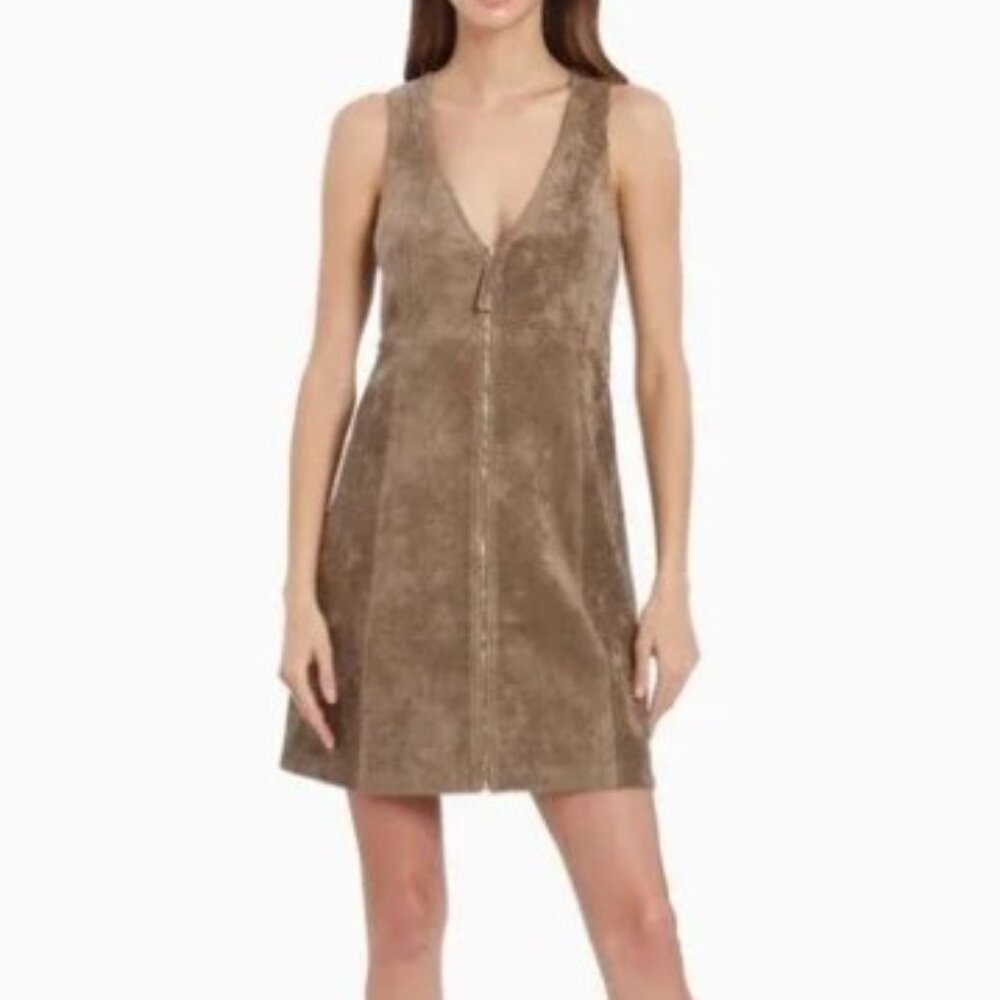 Amanda Uprichard Collins Faux Suede Minidress